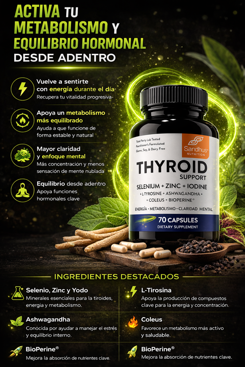 Thyroid Support ™  ⚡- Energía, metabolismo y equilibrio hormonal en un solo suplemento